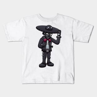 Mexican Sugar Skull Man Kids T-Shirt